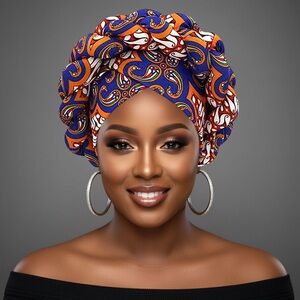 Vibrant Multicolor Hair Wrap